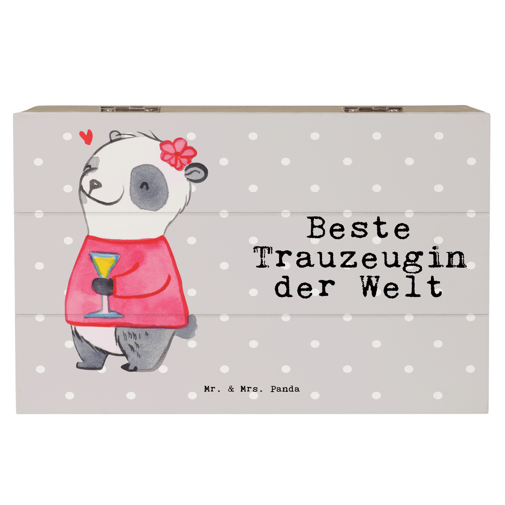 Holzkiste Panda Beste Trauzeugin der Welt Trauzeugin, Trauhzeugin, Freundin, Hochzeit, Heirat, JGA, Trauung, Kirche, Standesamt, Dankeschön, Standesamt, Braut Holzkiste, Kiste, Schatzkiste, Truhe, Schatulle, XXL,  Erinnerungsbox, Erinnerungskiste, Dekokiste, Aufbewahrungsbox  für, Dankeschön, Geschenk, Schenken, Geburtstag, Geburtstagsgeschenk, Geschenkidee, Danke, Bedanken, Mitbringsel, Freude machen, Geschenktipp