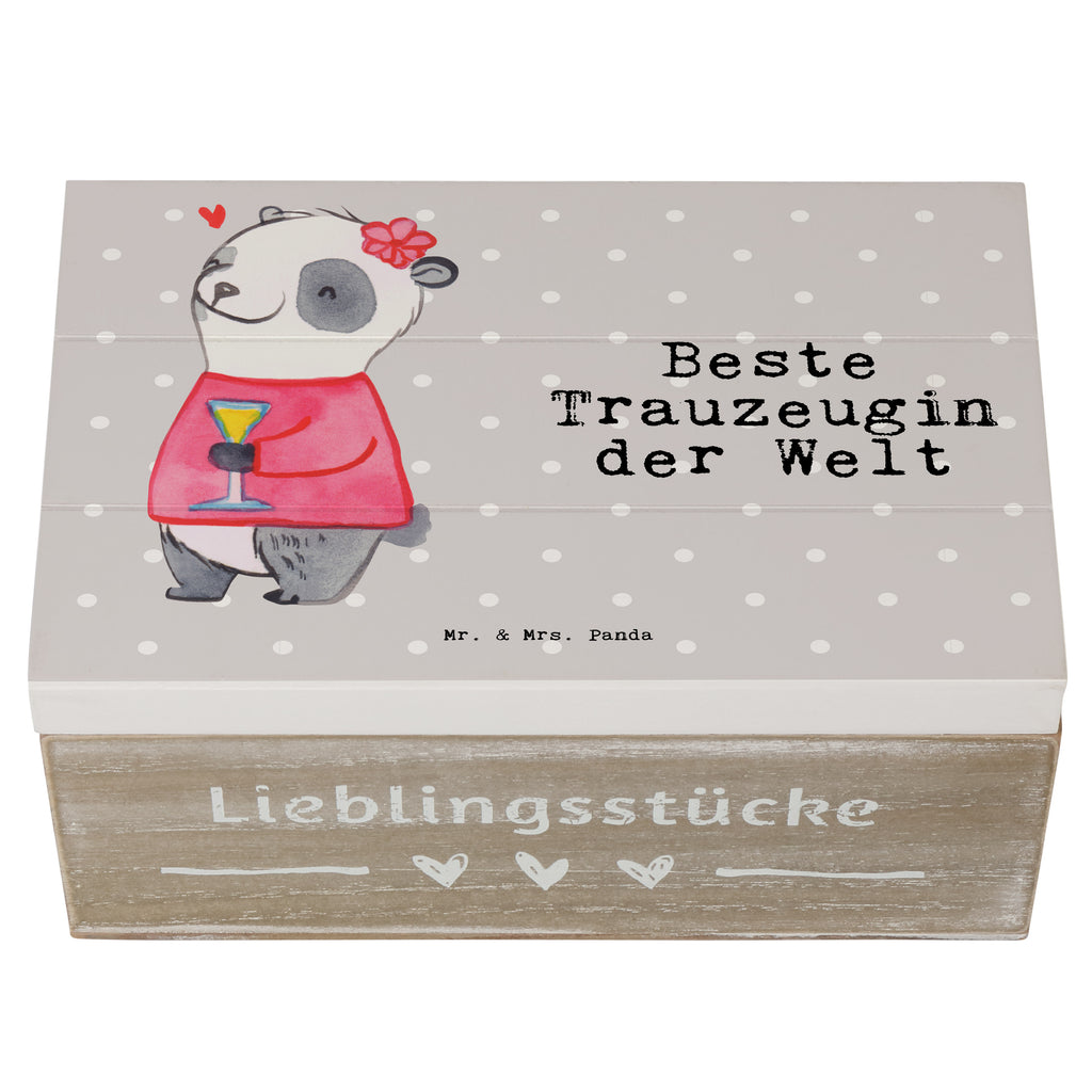 Holzkiste Panda Beste Trauzeugin der Welt Trauzeugin, Trauhzeugin, Freundin, Hochzeit, Heirat, JGA, Trauung, Kirche, Standesamt, Dankeschön, Standesamt, Braut Holzkiste, Kiste, Schatzkiste, Truhe, Schatulle, XXL,  Erinnerungsbox, Erinnerungskiste, Dekokiste, Aufbewahrungsbox  für, Dankeschön, Geschenk, Schenken, Geburtstag, Geburtstagsgeschenk, Geschenkidee, Danke, Bedanken, Mitbringsel, Freude machen, Geschenktipp