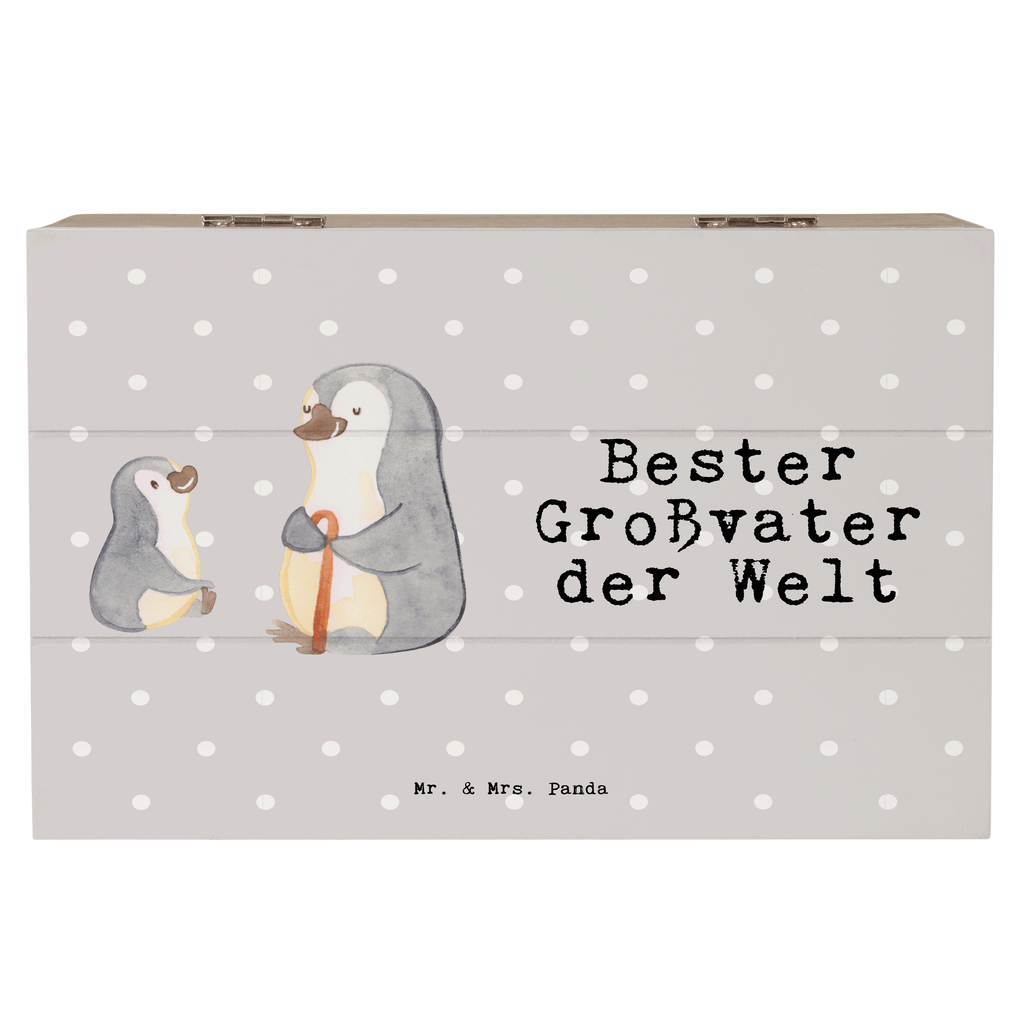 Holzkiste Pinguin Bester Großvater der Welt Großvater, Grossvater, Opa, Opi. Großpapa, Großeltern, Enkel, Enkelin, Enkelkind, Geschenk, Geburtstag, Kleinigkeit, Oppa, Oppi, Bester, Mitbringsel Holzkiste, Kiste, Schatzkiste, Truhe, Schatulle, XXL,  Erinnerungsbox, Erinnerungskiste, Dekokiste, Aufbewahrungsbox  für, Dankeschön, Geschenk, Schenken, Geburtstag, Geburtstagsgeschenk, Geschenkidee, Danke, Bedanken, Mitbringsel, Freude machen, Geschenktipp
