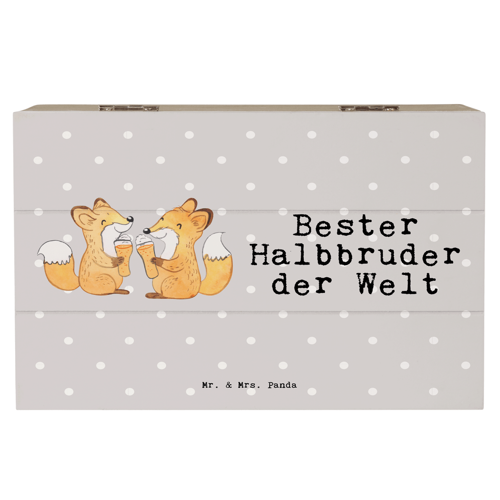 Holzkiste Fuchs Bester Halbbruder der Welt Holzkiste, Kiste, Schatzkiste, Truhe, Schatulle, XXL, Erinnerungsbox, Erinnerungskiste, Dekokiste, Aufbewahrungsbox, für, Dankeschön, Geschenk, Schenken, Geburtstag, Geburtstagsgeschenk, Geschenkidee, Danke, Bedanken, Mitbringsel, Freude machen, Geschenktipp, Halbbruder, Stiefbruder, Stief, Stiefgeschwister, Bruder, Brudi, Geschwister, Bruderherz, Schwester, Familie, Kleinigkeit, Brother, Bester, Sohn