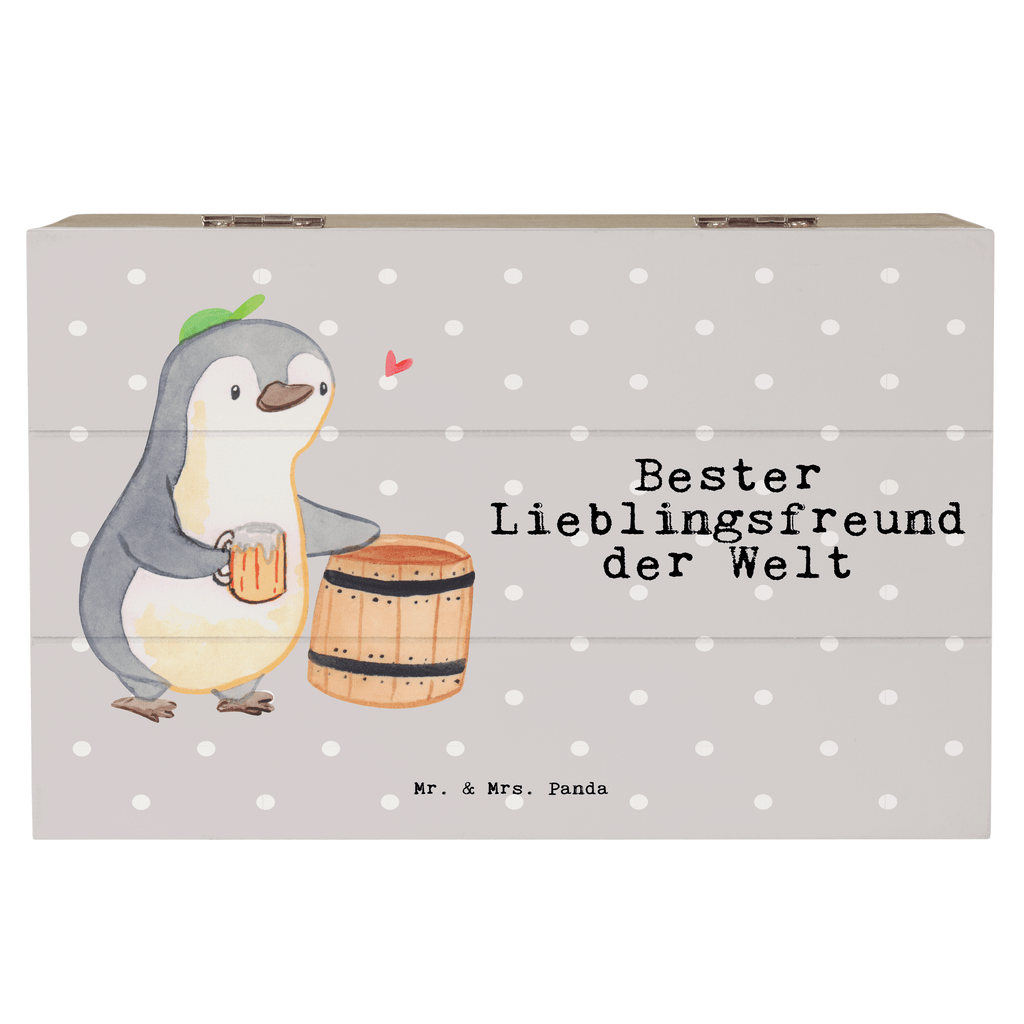 Holzkiste Pinguin Bester Lieblingsfreund der Welt Lieblingsfreund, Freund, Partner, Lieblingsmensch, Lieblings Mensch, Liebling, Partner, Bae, bester Freund, Liebe, Herz, Love Holzkiste, Kiste, Schatzkiste, Truhe, Schatulle, XXL,  Erinnerungsbox, Erinnerungskiste, Dekokiste, Aufbewahrungsbox  für, Dankeschön, Geschenk, Schenken, Geburtstag, Geburtstagsgeschenk, Geschenkidee, Danke, Bedanken, Mitbringsel, Freude machen, Geschenktipp