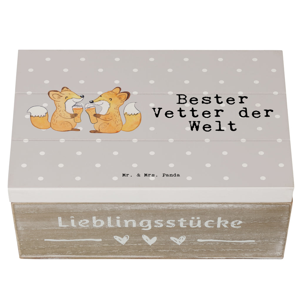 Holzkiste Fuchs Bester Vetter der Welt Vetter, Cousin, Kousin, Sohn von Onkel, Sohn von Tante, Familie, Verwandtschaft, Cousine Holzkiste, Kiste, Schatzkiste, Truhe, Schatulle, XXL,  Erinnerungsbox, Erinnerungskiste, Dekokiste, Aufbewahrungsbox  für, Dankeschön, Geschenk, Schenken, Geburtstag, Geburtstagsgeschenk, Geschenkidee, Danke, Bedanken, Mitbringsel, Freude machen, Geschenktipp