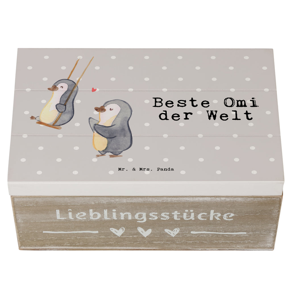 Holzkiste Pinguin Beste Omi der Welt Großmutter, Oma, Omi, Großpapa, Großmama, Enkel, Enkelin, Enkelkind, Geschenk, Geburtstag, Kleinigkeit, Ommi, Omma, Bester, Mitbringsel Holzkiste, Kiste, Schatzkiste, Truhe, Schatulle, XXL,  Erinnerungsbox, Erinnerungskiste, Dekokiste, Aufbewahrungsbox  für, Dankeschön, Geschenk, Schenken, Geburtstag, Geburtstagsgeschenk, Geschenkidee, Danke, Bedanken, Mitbringsel, Freude machen, Geschenktipp