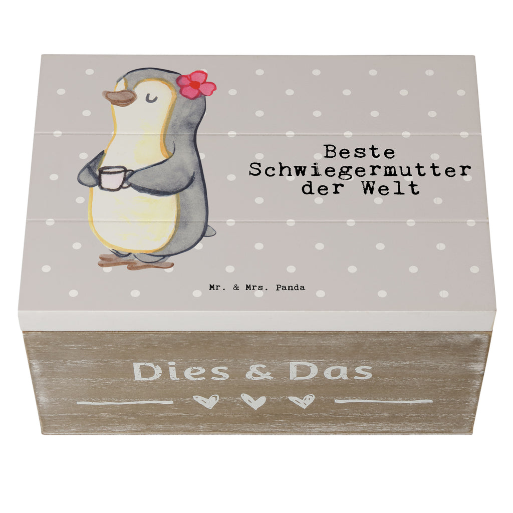 Holzkiste Pinguin Beste Schwiegermutter der Welt Schwiegermutter, Schwiegermama, Schwiegereltern, Mama, Mutter, Mutter des Ehepartners, angeheiratet, Dankeschön Holzkiste, Kiste, Schatzkiste, Truhe, Schatulle, XXL,  Erinnerungsbox, Erinnerungskiste, Dekokiste, Aufbewahrungsbox  für, Dankeschön, Geschenk, Schenken, Geburtstag, Geburtstagsgeschenk, Geschenkidee, Danke, Bedanken, Mitbringsel, Freude machen, Geschenktipp