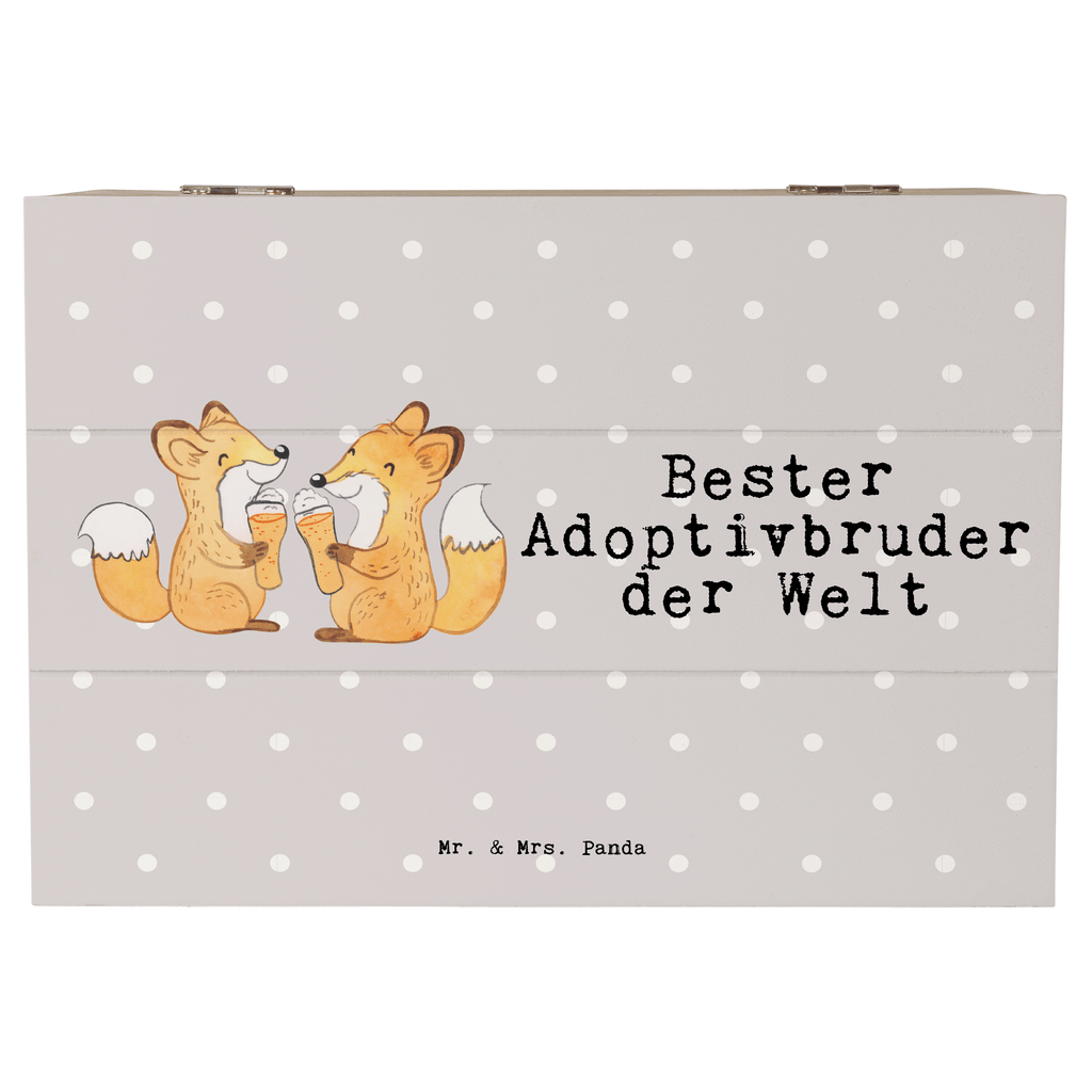 Holzkiste Fuchs Bester Adoptivbruder der Welt Adoptivbruder, adoptiert, Bruder, Brudi, Geschwister, Bruderherz, Schwester, Geschenk, Familie, Kleinigkeit, Brother, Bester, Sohn Holzkiste, Kiste, Schatzkiste, Truhe, Schatulle, XXL,  Erinnerungsbox, Erinnerungskiste, Dekokiste, Aufbewahrungsbox  für, Dankeschön, Geschenk, Schenken, Geburtstag, Geburtstagsgeschenk, Geschenkidee, Danke, Bedanken, Mitbringsel, Freude machen, Geschenktipp