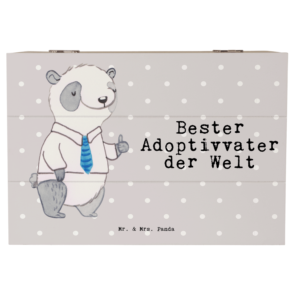 Holzkiste Panda Bester Adoptivvater der Welt Adoptiv vater,Adoption, adoptiert, Adoptivvater Holzkiste, Kiste, Schatzkiste, Truhe, Schatulle, XXL,  Erinnerungsbox, Erinnerungskiste, Dekokiste, Aufbewahrungsbox  für, Dankeschön, Geschenk, Schenken, Geburtstag, Geburtstagsgeschenk, Geschenkidee, Danke, Bedanken, Mitbringsel, Freude machen, Geschenktipp