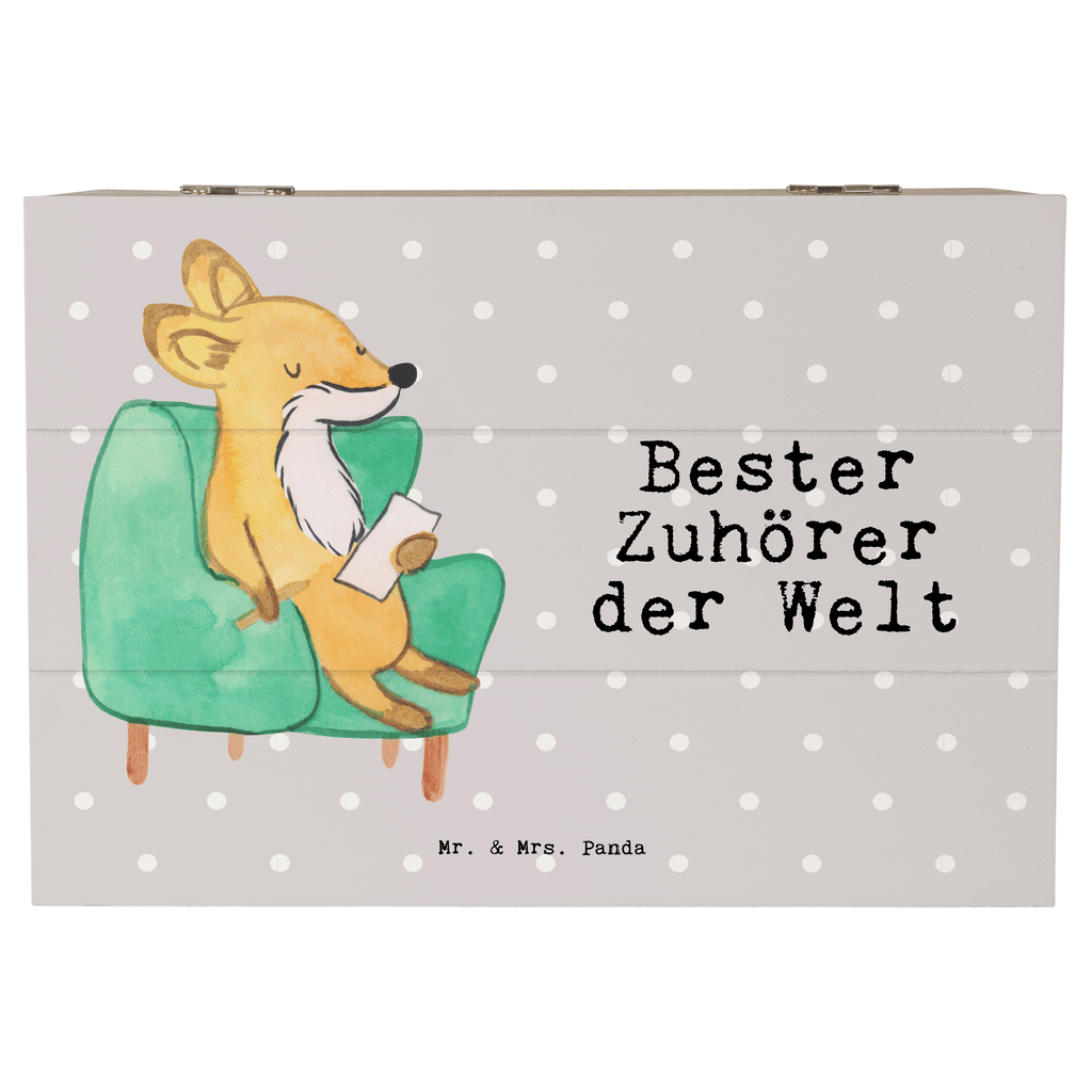 Holzkiste Fuchs Bester Zuhörer der Welt Zuhörer, Freund, Freundin, offenes Ohr, Danke, Dankeschön, Hilfsbereit, Hilfe  Holzkiste, Kiste, Schatzkiste, Truhe, Schatulle, XXL,  Erinnerungsbox, Erinnerungskiste, Dekokiste, Aufbewahrungsbox  für, Dankeschön, Geschenk, Schenken, Geburtstag, Geburtstagsgeschenk, Geschenkidee, Danke, Bedanken, Mitbringsel, Freude machen, Geschenktipp