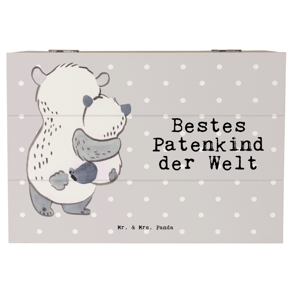 Holzkiste Panda Bestes Patenkind der Welt Patenkind, Paten Kind, Pate, Taufe, Taufgeschenk, Patenonkel, Patentante, Tauffeier, Täufling, Nichte, Neffe Holzkiste, Kiste, Schatzkiste, Truhe, Schatulle, XXL,  Erinnerungsbox, Erinnerungskiste, Dekokiste, Aufbewahrungsbox  für, Dankeschön, Geschenk, Schenken, Geburtstag, Geburtstagsgeschenk, Geschenkidee, Danke, Bedanken, Mitbringsel, Freude machen, Geschenktipp