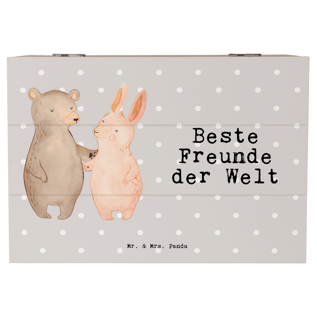 Holzkiste Hase Beste Freunde der Welt Freunde, best friends, Freundschaft, Freundin, Freund, Clique, Kumpel, bae, bff,  Holzkiste, Kiste, Schatzkiste, Truhe, Schatulle, XXL,  Erinnerungsbox, Erinnerungskiste, Dekokiste, Aufbewahrungsbox  für, Dankeschön, Geschenk, Schenken, Geburtstag, Geburtstagsgeschenk, Geschenkidee, Danke, Bedanken, Mitbringsel, Freude machen, Geschenktipp