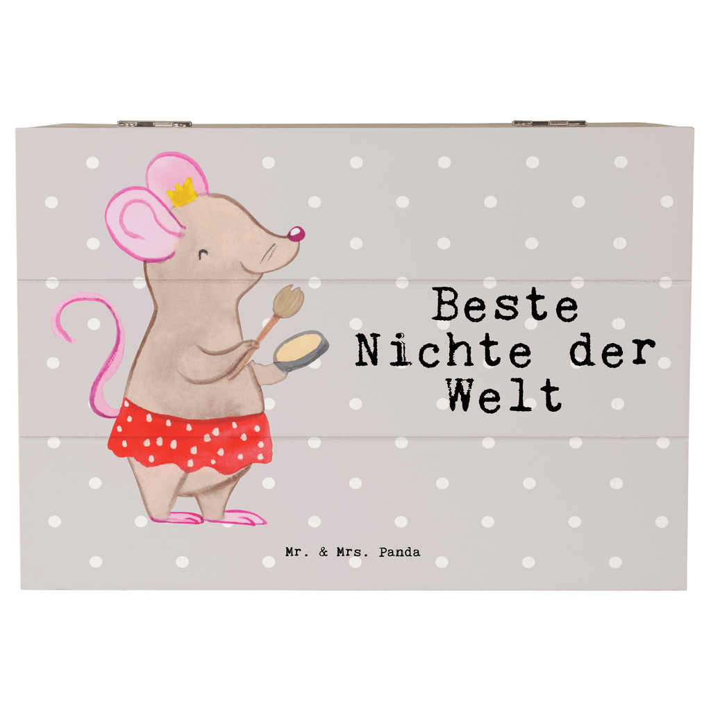 Holzkiste Maus Beste Nichte der Welt Nichte, Onkel, Tante, Patentante, Patenonkel, Patenkind, Taufe, Tochter der Schwester, Tochter des Bruders, Beste Holzkiste, Kiste, Schatzkiste, Truhe, Schatulle, XXL,  Erinnerungsbox, Erinnerungskiste, Dekokiste, Aufbewahrungsbox  für, Dankeschön, Geschenk, Schenken, Geburtstag, Geburtstagsgeschenk, Geschenkidee, Danke, Bedanken, Mitbringsel, Freude machen, Geschenktipp