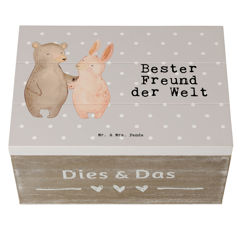 Holzkiste Hase Bester Freund der Welt Freund, Mann, Ehemann, Kumpel, Bro, Lebensgefährte, Partner, Lieblingsmensch, Liebe, Herz, Love Holzkiste, Kiste, Schatzkiste, Truhe, Schatulle, XXL,  Erinnerungsbox, Erinnerungskiste, Dekokiste, Aufbewahrungsbox  für, Dankeschön, Geschenk, Schenken, Geburtstag, Geburtstagsgeschenk, Geschenkidee, Danke, Bedanken, Mitbringsel, Freude machen, Geschenktipp