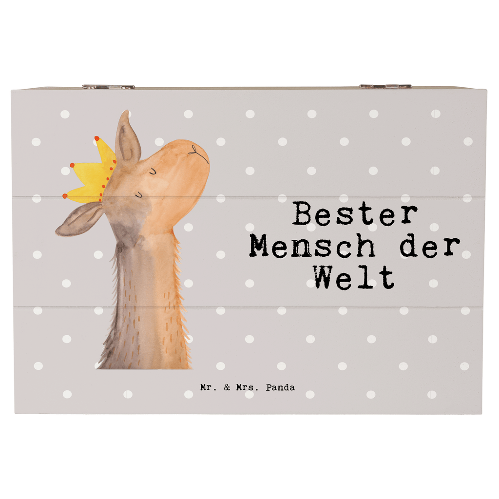 Holzkiste Lama Bester Mensch der Welt Lieblingsmensch, Liebling, Lieblings Mensch, tollster Mensch, Vorbild, Partner, Ehemann, Ehefrau, Liebe, Valentinstag,  Holzkiste, Kiste, Schatzkiste, Truhe, Schatulle, XXL,  Erinnerungsbox, Erinnerungskiste, Dekokiste, Aufbewahrungsbox  für, Dankeschön, Geschenk, Schenken, Geburtstag, Geburtstagsgeschenk, Geschenkidee, Danke, Bedanken, Mitbringsel, Freude machen, Geschenktipp
