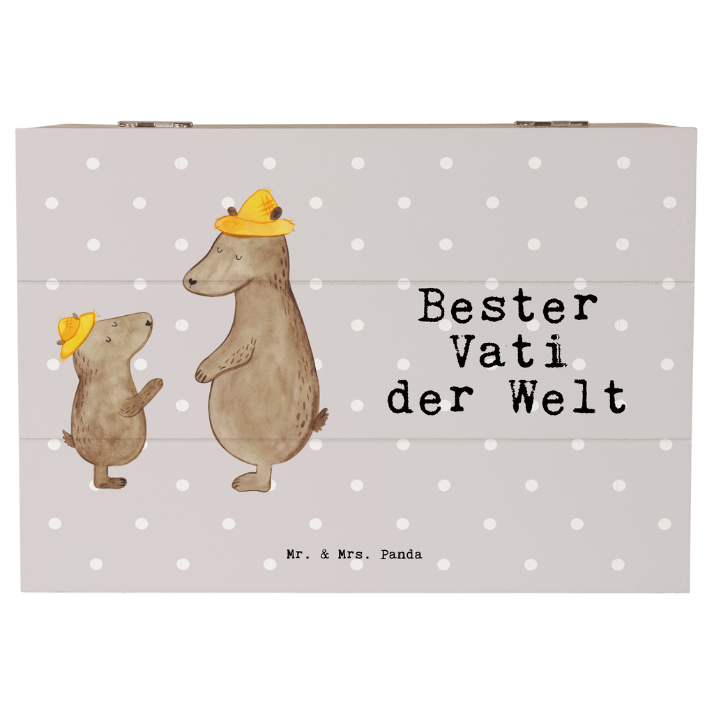 Holzkiste Bär Bester Vati der Welt Vater, Papa, Dad, Daddy, Paps, Papi, Vati, Eltern, Geschenk Vater, Mann, Familie, Bester, Dankeschön, Kleinigkeit, Geburtstag Holzkiste, Kiste, Schatzkiste, Truhe, Schatulle, XXL,  Erinnerungsbox, Erinnerungskiste, Dekokiste, Aufbewahrungsbox  für, Dankeschön, Geschenk, Schenken, Geburtstag, Geburtstagsgeschenk, Geschenkidee, Danke, Bedanken, Mitbringsel, Freude machen, Geschenktipp