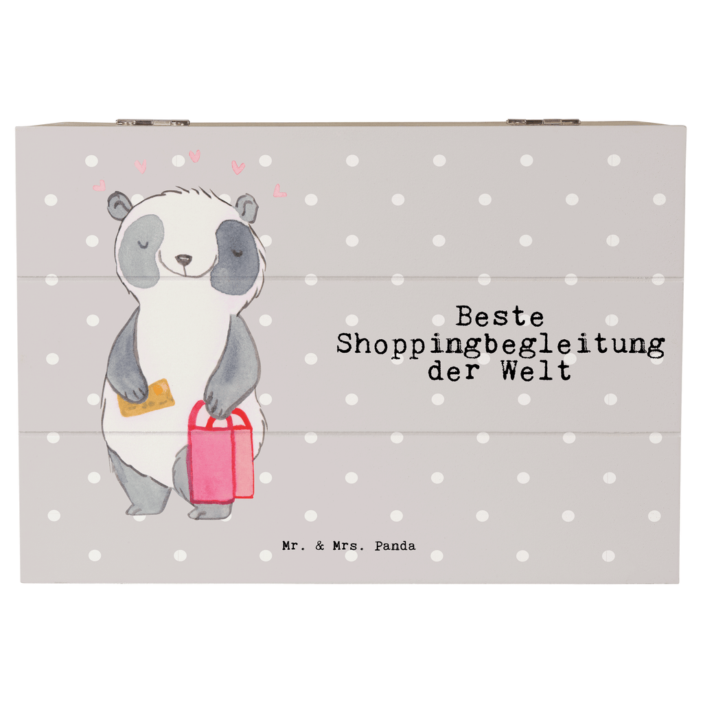 Holzkiste Panda Beste Shoppingbegleitung der Welt Shoppingbegleitung, Shoppingpartner, Begleitung, Shoppen, Partner, Freundin, Freund, bff, Shopping, Einkaufen, Shopping-Queen, Queen, Bester,   Holzkiste, Kiste, Schatzkiste, Truhe, Schatulle, XXL,  Erinnerungsbox, Erinnerungskiste, Dekokiste, Aufbewahrungsbox  für, Dankeschön, Geschenk, Schenken, Geburtstag, Geburtstagsgeschenk, Geschenkidee, Danke, Bedanken, Mitbringsel, Freude machen, Geschenktipp