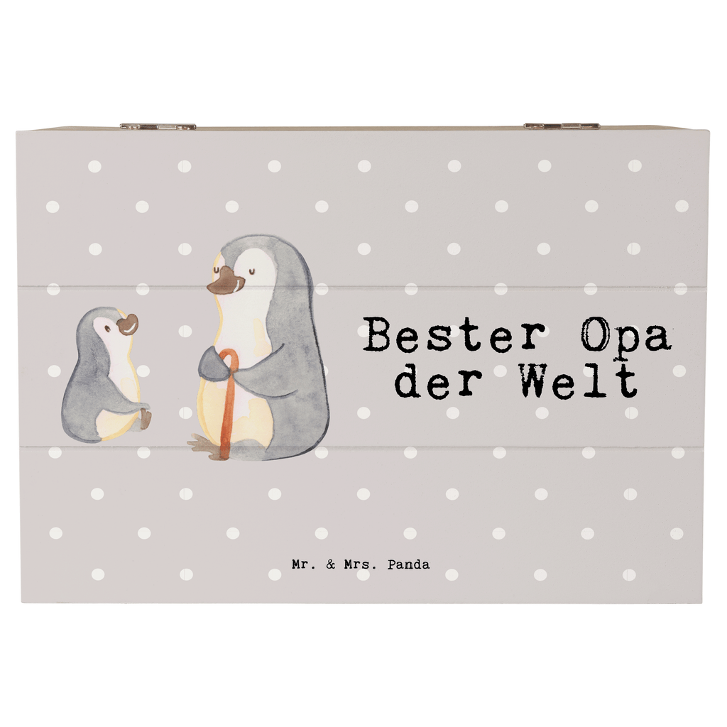 Holzkiste Pinguin Bester Opa der Welt Großvater, Grossvater, Opa, Opi. Großpapa, Großeltern, Enkel, Enkelin, Enkelkind, Geschenk, Geburtstag, Kleinigkeit, Oppa, Oppi, Bester, Mitbringsel Holzkiste, Kiste, Schatzkiste, Truhe, Schatulle, XXL,  Erinnerungsbox, Erinnerungskiste, Dekokiste, Aufbewahrungsbox  für, Dankeschön, Geschenk, Schenken, Geburtstag, Geburtstagsgeschenk, Geschenkidee, Danke, Bedanken, Mitbringsel, Freude machen, Geschenktipp