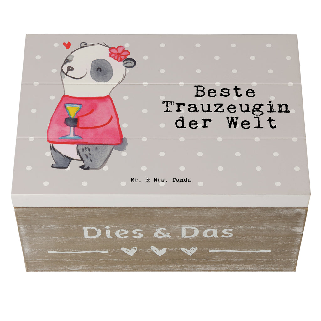 Holzkiste Panda Beste Trauzeugin der Welt Trauzeugin, Trauhzeugin, Freundin, Hochzeit, Heirat, JGA, Trauung, Kirche, Standesamt, Dankeschön, Standesamt, Braut Holzkiste, Kiste, Schatzkiste, Truhe, Schatulle, XXL,  Erinnerungsbox, Erinnerungskiste, Dekokiste, Aufbewahrungsbox  für, Dankeschön, Geschenk, Schenken, Geburtstag, Geburtstagsgeschenk, Geschenkidee, Danke, Bedanken, Mitbringsel, Freude machen, Geschenktipp