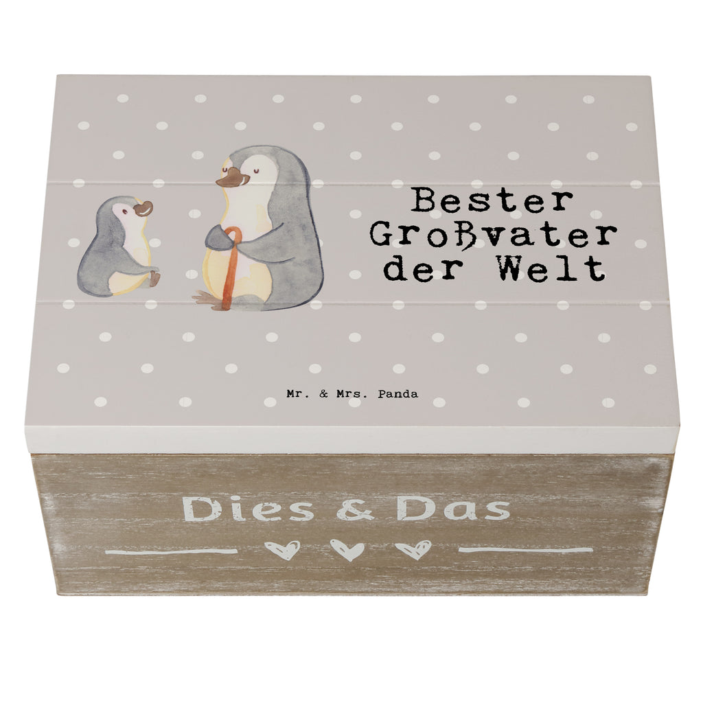 Holzkiste Pinguin Bester Großvater der Welt Großvater, Grossvater, Opa, Opi. Großpapa, Großeltern, Enkel, Enkelin, Enkelkind, Geschenk, Geburtstag, Kleinigkeit, Oppa, Oppi, Bester, Mitbringsel Holzkiste, Kiste, Schatzkiste, Truhe, Schatulle, XXL,  Erinnerungsbox, Erinnerungskiste, Dekokiste, Aufbewahrungsbox  für, Dankeschön, Geschenk, Schenken, Geburtstag, Geburtstagsgeschenk, Geschenkidee, Danke, Bedanken, Mitbringsel, Freude machen, Geschenktipp