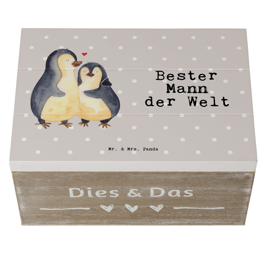 Holzkiste Pinguin Bester Mann der Welt Ehemann, Beste, Mann, Partner, Freund, Traummann, Liebling, Ehepartner, Ehe, Gatte, Lebensgefährte, Bräutigam, Kleinigkeit Holzkiste, Kiste, Schatzkiste, Truhe, Schatulle, XXL,  Erinnerungsbox, Erinnerungskiste, Dekokiste, Aufbewahrungsbox  für, Dankeschön, Geschenk, Schenken, Geburtstag, Geburtstagsgeschenk, Geschenkidee, Danke, Bedanken, Mitbringsel, Freude machen, Geschenktipp