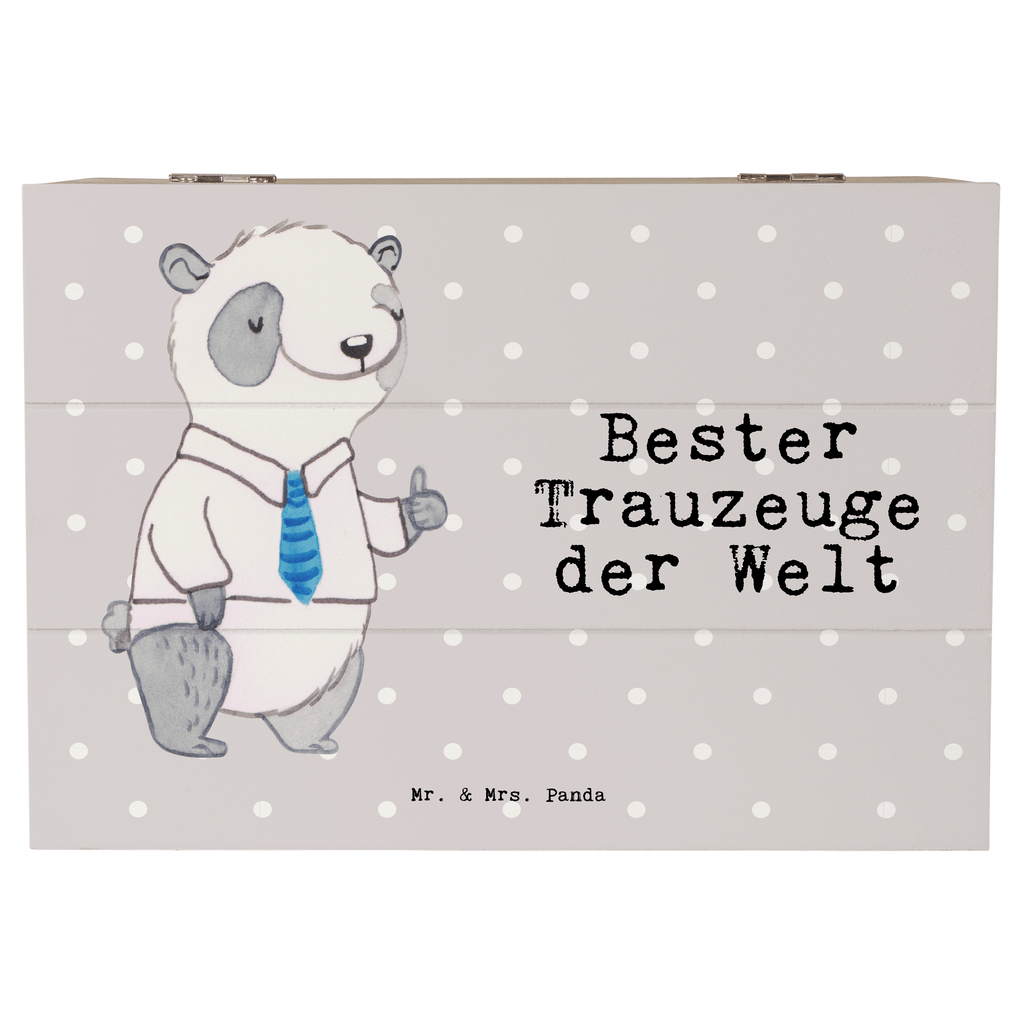 Holzkiste Panda Bester Trauzeuge der Welt Trauzeuge, Trauhzeuge, Hochzeit, Heirat, JGA, Trauung, Kirche, Standesamt, Dankeschön, Standesamt, Braut, Bräutigam Holzkiste, Kiste, Schatzkiste, Truhe, Schatulle, XXL,  Erinnerungsbox, Erinnerungskiste, Dekokiste, Aufbewahrungsbox  für, Dankeschön, Geschenk, Schenken, Geburtstag, Geburtstagsgeschenk, Geschenkidee, Danke, Bedanken, Mitbringsel, Freude machen, Geschenktipp