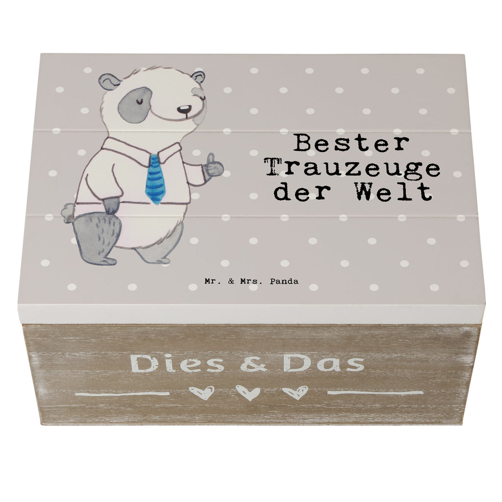 Holzkiste Panda Bester Trauzeuge der Welt Trauzeuge, Trauhzeuge, Hochzeit, Heirat, JGA, Trauung, Kirche, Standesamt, Dankeschön, Standesamt, Braut, Bräutigam Holzkiste, Kiste, Schatzkiste, Truhe, Schatulle, XXL,  Erinnerungsbox, Erinnerungskiste, Dekokiste, Aufbewahrungsbox  für, Dankeschön, Geschenk, Schenken, Geburtstag, Geburtstagsgeschenk, Geschenkidee, Danke, Bedanken, Mitbringsel, Freude machen, Geschenktipp