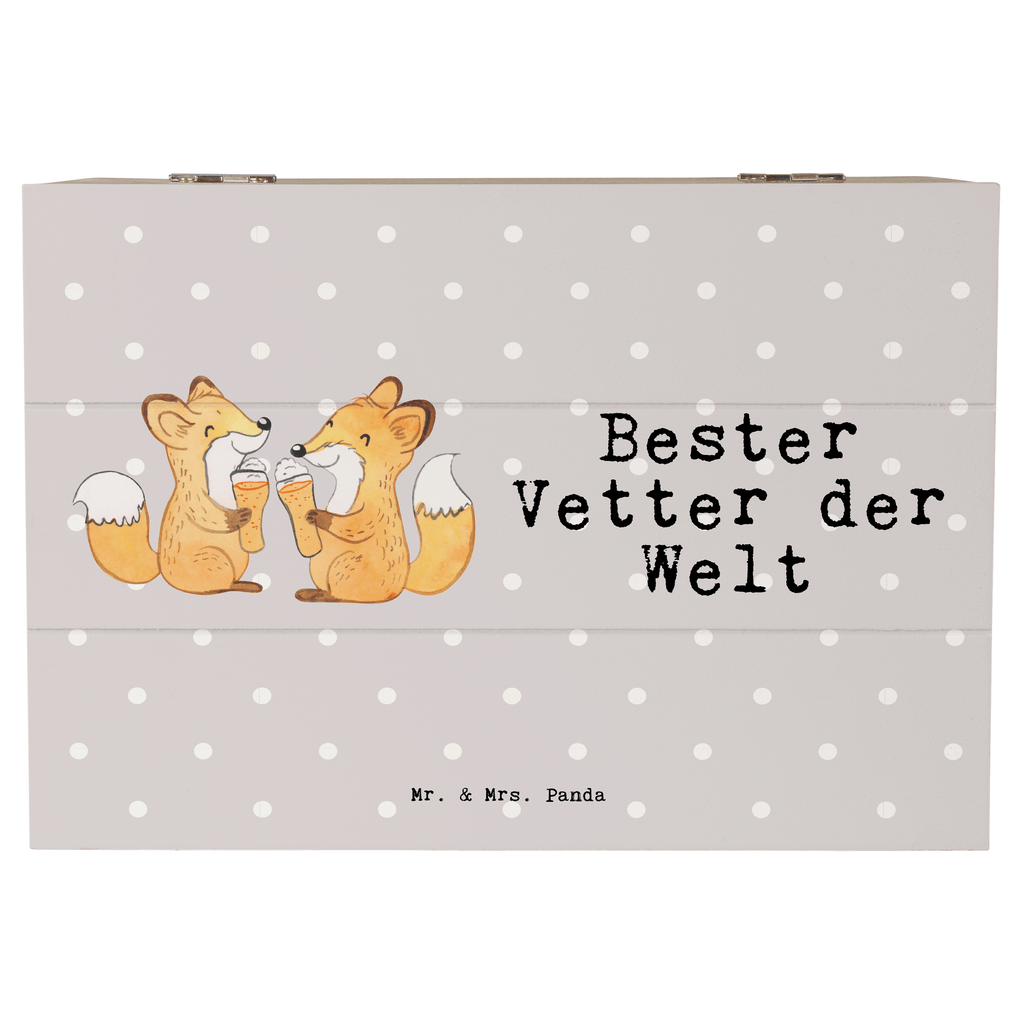Holzkiste Fuchs Bester Vetter der Welt Vetter, Cousin, Kousin, Sohn von Onkel, Sohn von Tante, Familie, Verwandtschaft, Cousine Holzkiste, Kiste, Schatzkiste, Truhe, Schatulle, XXL,  Erinnerungsbox, Erinnerungskiste, Dekokiste, Aufbewahrungsbox  für, Dankeschön, Geschenk, Schenken, Geburtstag, Geburtstagsgeschenk, Geschenkidee, Danke, Bedanken, Mitbringsel, Freude machen, Geschenktipp