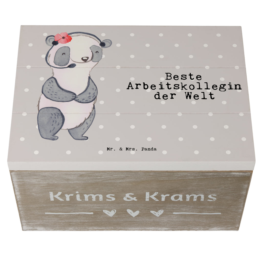 Holzkiste Panda Beste Arbeitskollegin der Welt Arbeitskollegin, Kollegin, Freundin, Büro, Abschiedsgeschenk, Ruhestand, Arbeit, Mitarbeiterin, Berufsgenossin, Beruf, Dankeschön, Büro Holzkiste, Kiste, Schatzkiste, Truhe, Schatulle, XXL,  Erinnerungsbox, Erinnerungskiste, Dekokiste, Aufbewahrungsbox  für, Dankeschön, Geschenk, Schenken, Geburtstag, Geburtstagsgeschenk, Geschenkidee, Danke, Bedanken, Mitbringsel, Freude machen, Geschenktipp