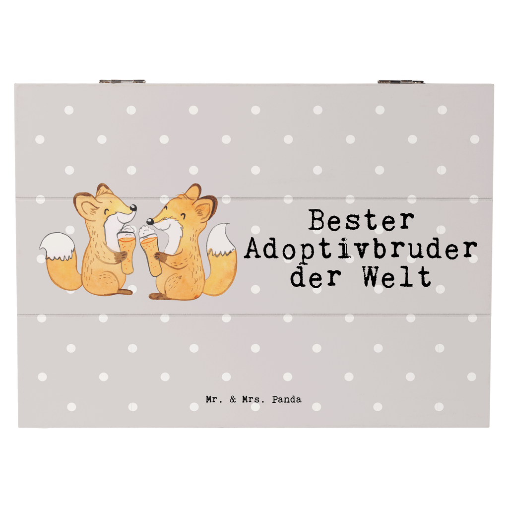 Holzkiste Fuchs Bester Adoptivbruder der Welt Adoptivbruder, adoptiert, Bruder, Brudi, Geschwister, Bruderherz, Schwester, Geschenk, Familie, Kleinigkeit, Brother, Bester, Sohn Holzkiste, Kiste, Schatzkiste, Truhe, Schatulle, XXL,  Erinnerungsbox, Erinnerungskiste, Dekokiste, Aufbewahrungsbox  für, Dankeschön, Geschenk, Schenken, Geburtstag, Geburtstagsgeschenk, Geschenkidee, Danke, Bedanken, Mitbringsel, Freude machen, Geschenktipp