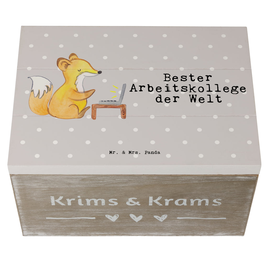 Holzkiste Fuchs Bester Arbeitskollege der Welt Arbeitskollege, Kollege, Büro, Abschiedsgeschenk, Ruhestand, Arbeit, Mitarbeiter, Berufsgenosse, Beruf, Dankeschön Holzkiste, Kiste, Schatzkiste, Truhe, Schatulle, XXL,  Erinnerungsbox, Erinnerungskiste, Dekokiste, Aufbewahrungsbox  für, Dankeschön, Geschenk, Schenken, Geburtstag, Geburtstagsgeschenk, Geschenkidee, Danke, Bedanken, Mitbringsel, Freude machen, Geschenktipp