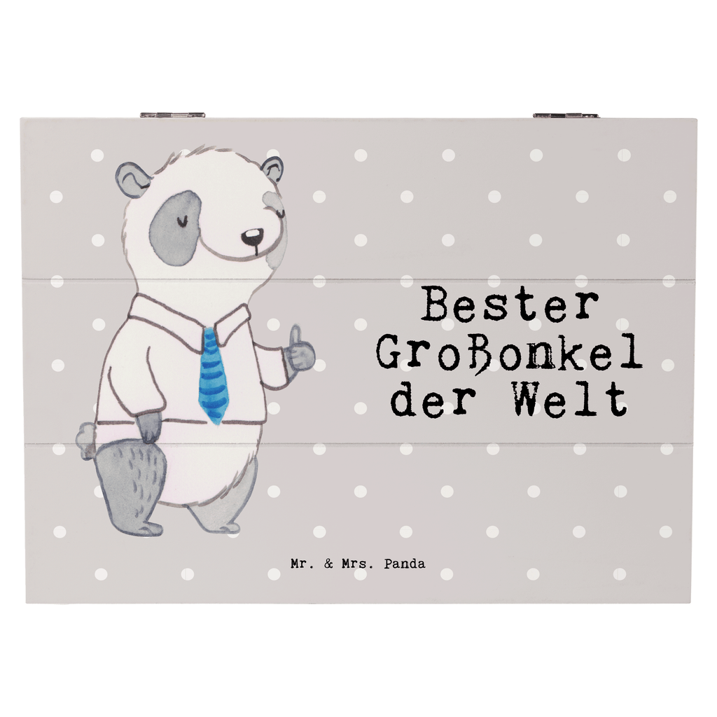 Holzkiste Panda Bester Großonkel der Welt Holzkiste, Kiste, Schatzkiste, Truhe, Schatulle, XXL, Erinnerungsbox, Erinnerungskiste, Dekokiste, Aufbewahrungsbox, für, Dankeschön, Geschenk, Schenken, Geburtstag, Geburtstagsgeschenk, Geschenkidee, Danke, Bedanken, Mitbringsel, Freude machen, Geschenktipp, Großonkel, Onkel