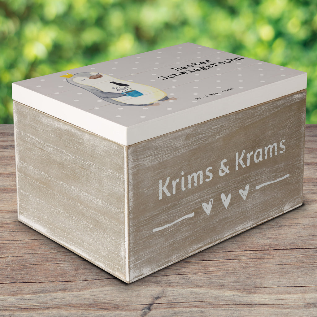 Holzkiste Pinguin Bester Schwiegersohn Schwiegersohn, Tochter, Ehefrau des Sohns, Frau, angeheiratet, Hochzeit, Heirat, Dankeschön Holzkiste, Kiste, Schatzkiste, Truhe, Schatulle, XXL,  Erinnerungsbox, Erinnerungskiste, Dekokiste, Aufbewahrungsbox  für, Dankeschön, Geschenk, Schenken, Geburtstag, Geburtstagsgeschenk, Geschenkidee, Danke, Bedanken, Mitbringsel, Freude machen, Geschenktipp