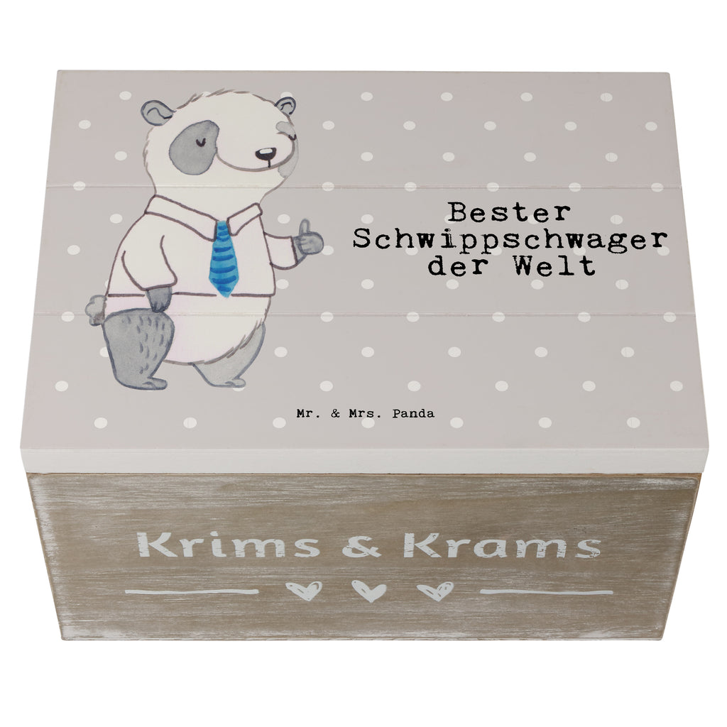 Holzkiste Panda Bester Schwippschwager der Welt Holzkiste, Kiste, Schatzkiste, Truhe, Schatulle, XXL, Erinnerungsbox, Erinnerungskiste, Dekokiste, Aufbewahrungsbox, für, Dankeschön, Geschenk, Schenken, Geburtstag, Geburtstagsgeschenk, Geschenkidee, Danke, Bedanken, Mitbringsel, Freude machen, Geschenktipp, Schwippschwager, Schwibschwager, Schwipschwager, Schwager, Schwager des Ehepartners, Familie, Verwandtschaft, angeheiratet