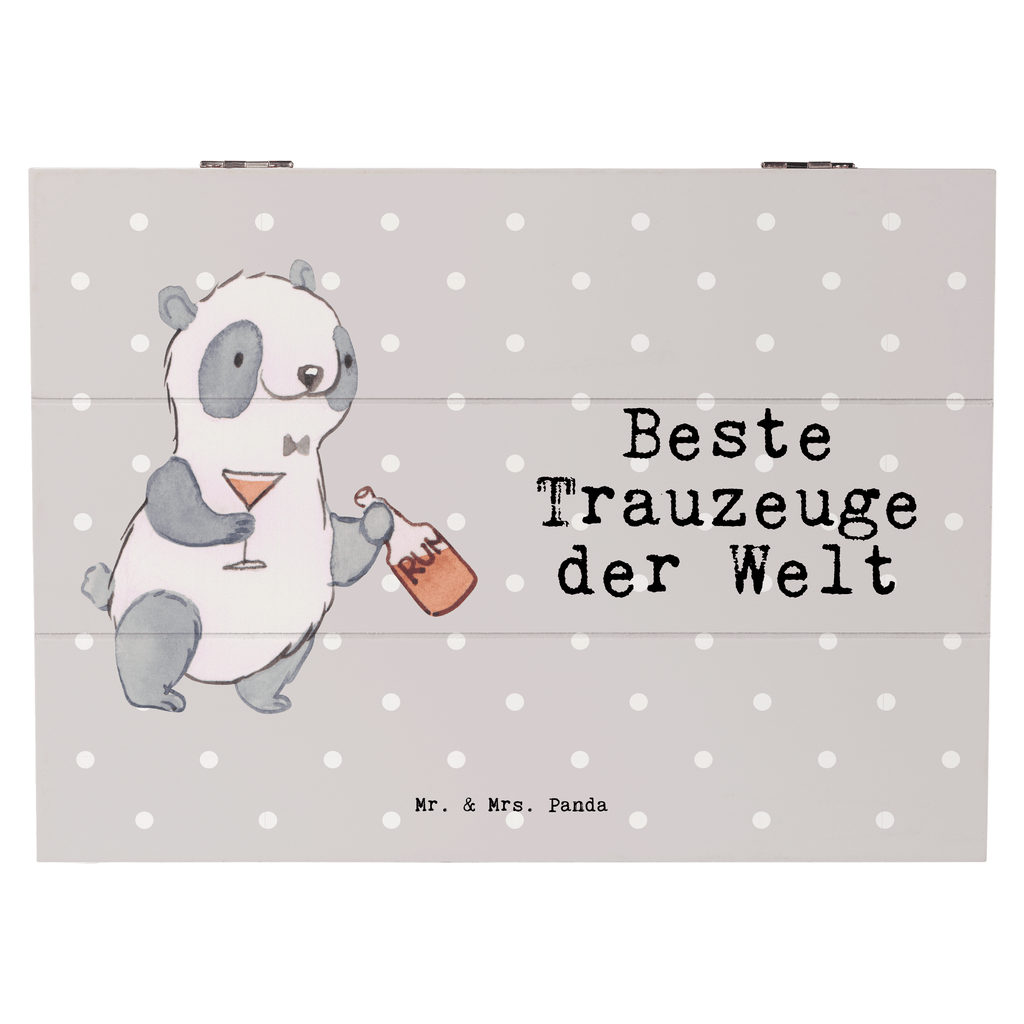 Holzkiste Panda Bester Trauzeuge der Welt Trauzeugen, Trauzeuge, Trauhzeugen, Hochzeit, Heirat, JGA, Trauung, Kirche, Standesamt, Dankeschön, Danke, Standesamt, Braut, Bräutigam Holzkiste, Kiste, Schatzkiste, Truhe, Schatulle, XXL,  Erinnerungsbox, Erinnerungskiste, Dekokiste, Aufbewahrungsbox  für, Dankeschön, Geschenk, Schenken, Geburtstag, Geburtstagsgeschenk, Geschenkidee, Danke, Bedanken, Mitbringsel, Freude machen, Geschenktipp
