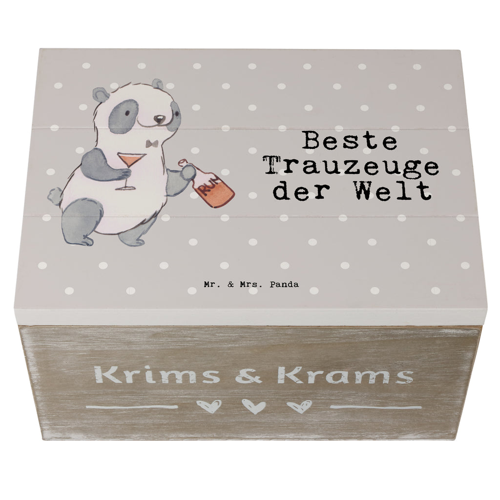 Holzkiste Panda Bester Trauzeuge der Welt Trauzeugen, Trauzeuge, Trauhzeugen, Hochzeit, Heirat, JGA, Trauung, Kirche, Standesamt, Dankeschön, Danke, Standesamt, Braut, Bräutigam Holzkiste, Kiste, Schatzkiste, Truhe, Schatulle, XXL,  Erinnerungsbox, Erinnerungskiste, Dekokiste, Aufbewahrungsbox  für, Dankeschön, Geschenk, Schenken, Geburtstag, Geburtstagsgeschenk, Geschenkidee, Danke, Bedanken, Mitbringsel, Freude machen, Geschenktipp