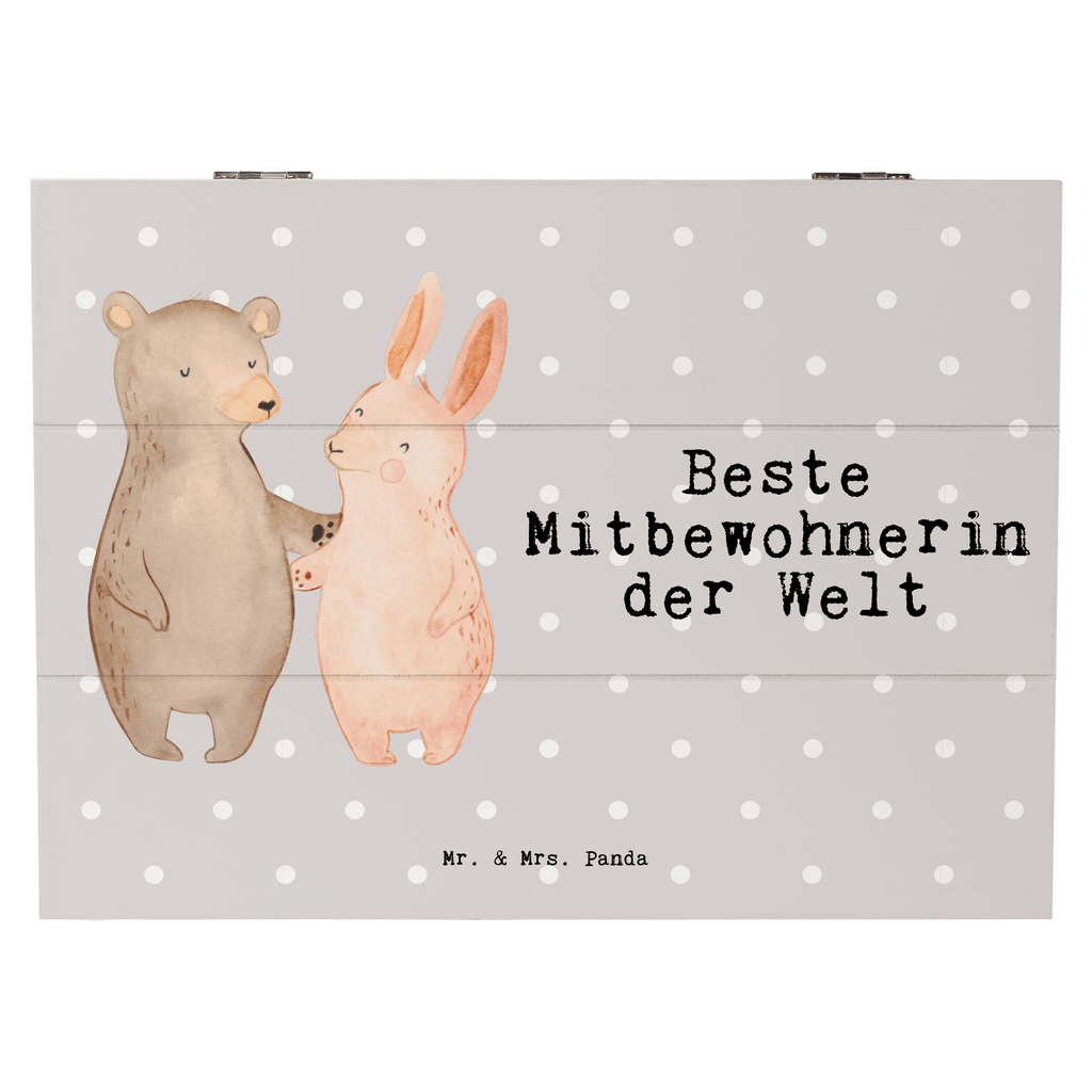 Holzkiste Hase Beste Mitbewohnerin der Welt Mitbewohnerin, WG, Zimmernachbarin, Wohngemeinschaft, WG-Bewohnerin, Zimmerkollegin, Zimmergenossin, Stubenkameradin Holzkiste, Kiste, Schatzkiste, Truhe, Schatulle, XXL,  Erinnerungsbox, Erinnerungskiste, Dekokiste, Aufbewahrungsbox  für, Dankeschön, Geschenk, Schenken, Geburtstag, Geburtstagsgeschenk, Geschenkidee, Danke, Bedanken, Mitbringsel, Freude machen, Geschenktipp