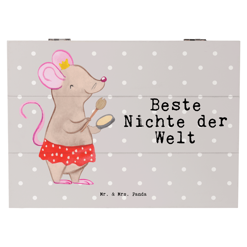 Holzkiste Maus Beste Nichte der Welt Nichte, Onkel, Tante, Patentante, Patenonkel, Patenkind, Taufe, Tochter der Schwester, Tochter des Bruders, Beste Holzkiste, Kiste, Schatzkiste, Truhe, Schatulle, XXL,  Erinnerungsbox, Erinnerungskiste, Dekokiste, Aufbewahrungsbox  für, Dankeschön, Geschenk, Schenken, Geburtstag, Geburtstagsgeschenk, Geschenkidee, Danke, Bedanken, Mitbringsel, Freude machen, Geschenktipp