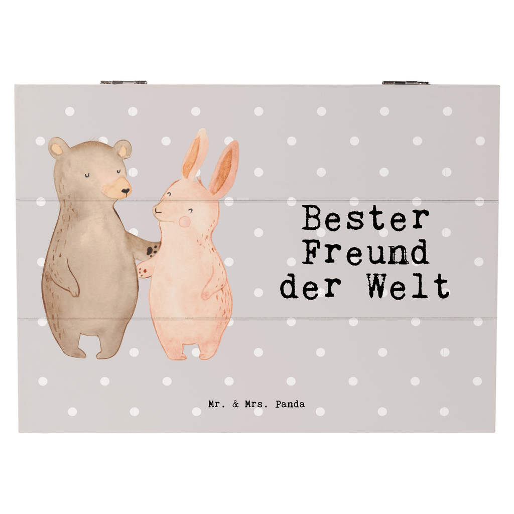 Holzkiste Hase Bester Freund der Welt Freund, Mann, Ehemann, Kumpel, Bro, Lebensgefährte, Partner, Lieblingsmensch, Liebe, Herz, Love Holzkiste, Kiste, Schatzkiste, Truhe, Schatulle, XXL,  Erinnerungsbox, Erinnerungskiste, Dekokiste, Aufbewahrungsbox  für, Dankeschön, Geschenk, Schenken, Geburtstag, Geburtstagsgeschenk, Geschenkidee, Danke, Bedanken, Mitbringsel, Freude machen, Geschenktipp