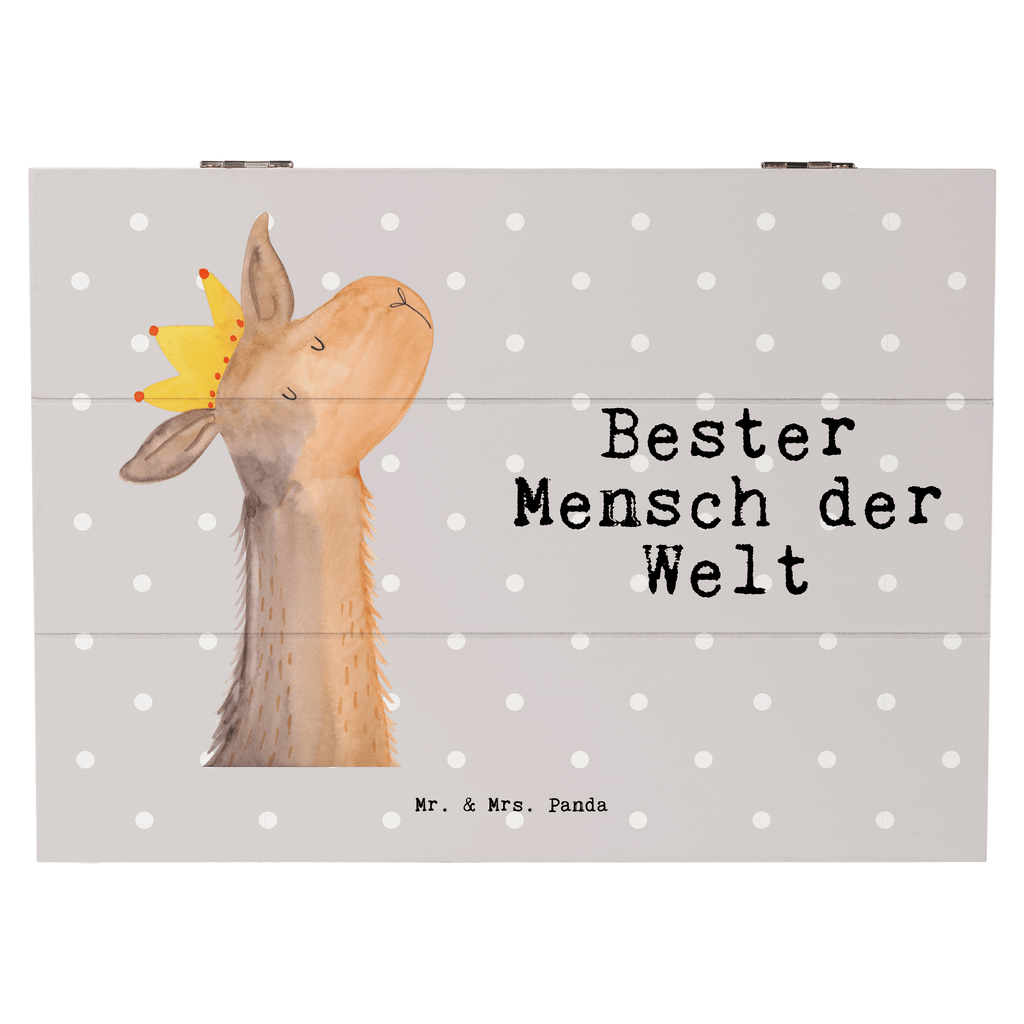 Holzkiste Lama Bester Mensch der Welt Lieblingsmensch, Liebling, Lieblings Mensch, tollster Mensch, Vorbild, Partner, Ehemann, Ehefrau, Liebe, Valentinstag,  Holzkiste, Kiste, Schatzkiste, Truhe, Schatulle, XXL,  Erinnerungsbox, Erinnerungskiste, Dekokiste, Aufbewahrungsbox  für, Dankeschön, Geschenk, Schenken, Geburtstag, Geburtstagsgeschenk, Geschenkidee, Danke, Bedanken, Mitbringsel, Freude machen, Geschenktipp