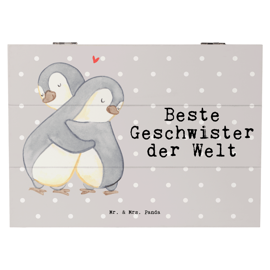 Holzkiste Pinguin Beste Geschwister der Welt Geschwister, Geschwisterchen, Bruder, Schwester, Schwestern, Brüder, Familie, Nachwuchs, Geburtstagsgeschenk, Geburtstag,  Holzkiste, Kiste, Schatzkiste, Truhe, Schatulle, XXL,  Erinnerungsbox, Erinnerungskiste, Dekokiste, Aufbewahrungsbox  für, Dankeschön, Geschenk, Schenken, Geburtstag, Geburtstagsgeschenk, Geschenkidee, Danke, Bedanken, Mitbringsel, Freude machen, Geschenktipp