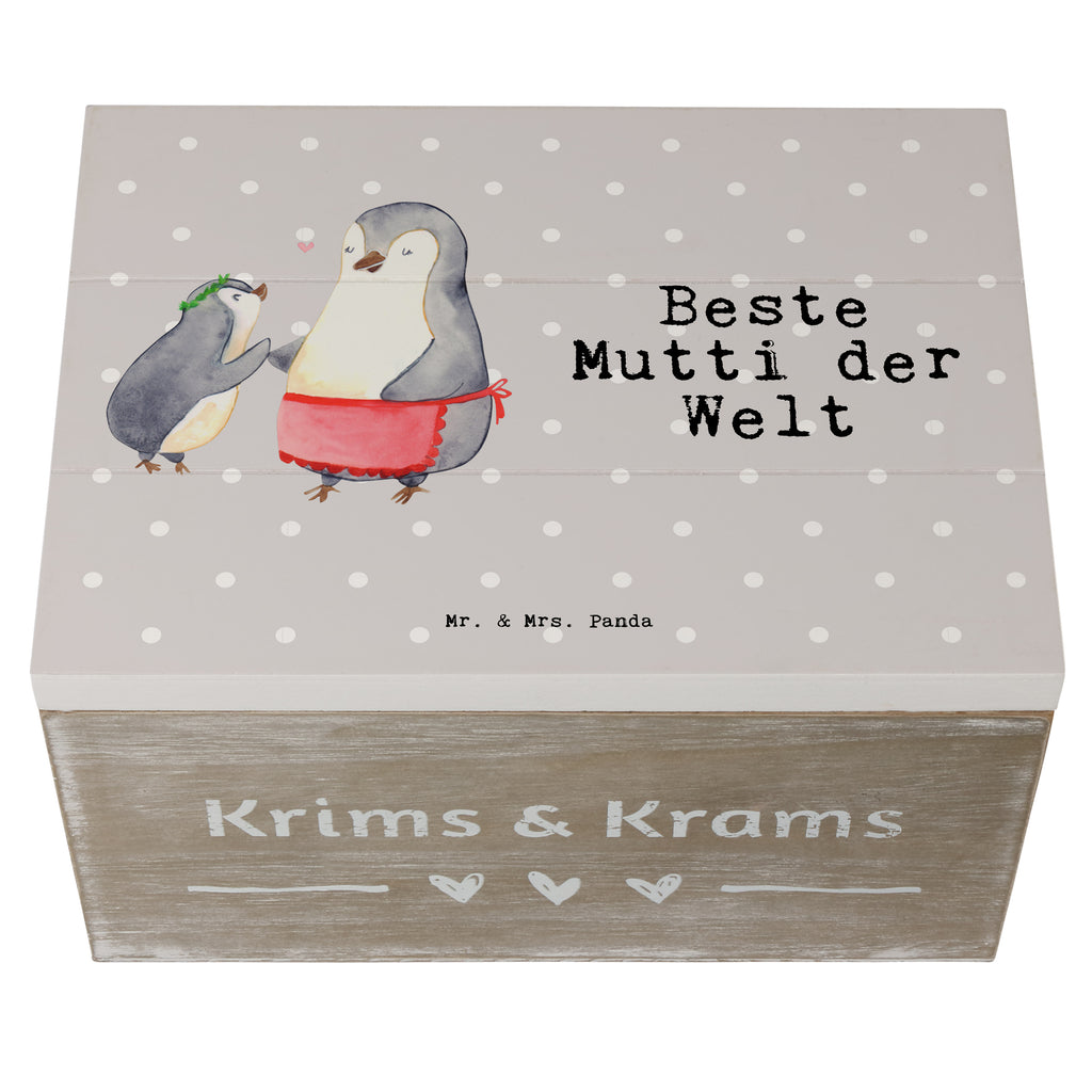 Holzkiste Pinguin Beste Mutti der Welt Mama, Mami, Mutter, Muttertag, Mutti, Ma, Tochter, Sohn, Dankeschön, Danke, Beste Mama, Beste, Supermama Holzkiste, Kiste, Schatzkiste, Truhe, Schatulle, XXL,  Erinnerungsbox, Erinnerungskiste, Dekokiste, Aufbewahrungsbox  für, Dankeschön, Geschenk, Schenken, Geburtstag, Geburtstagsgeschenk, Geschenkidee, Danke, Bedanken, Mitbringsel, Freude machen, Geschenktipp