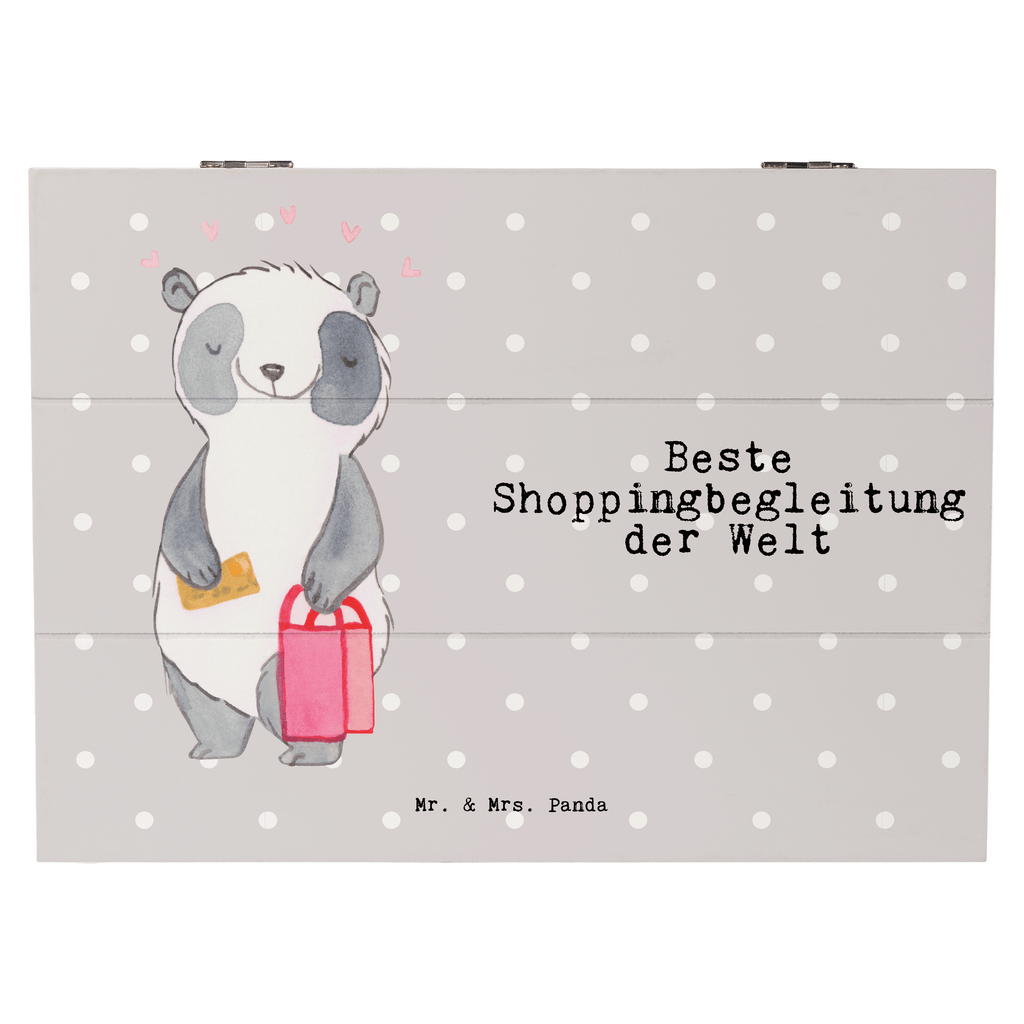Holzkiste Panda Beste Shoppingbegleitung der Welt Shoppingbegleitung, Shoppingpartner, Begleitung, Shoppen, Partner, Freundin, Freund, bff, Shopping, Einkaufen, Shopping-Queen, Queen, Bester,   Holzkiste, Kiste, Schatzkiste, Truhe, Schatulle, XXL,  Erinnerungsbox, Erinnerungskiste, Dekokiste, Aufbewahrungsbox  für, Dankeschön, Geschenk, Schenken, Geburtstag, Geburtstagsgeschenk, Geschenkidee, Danke, Bedanken, Mitbringsel, Freude machen, Geschenktipp