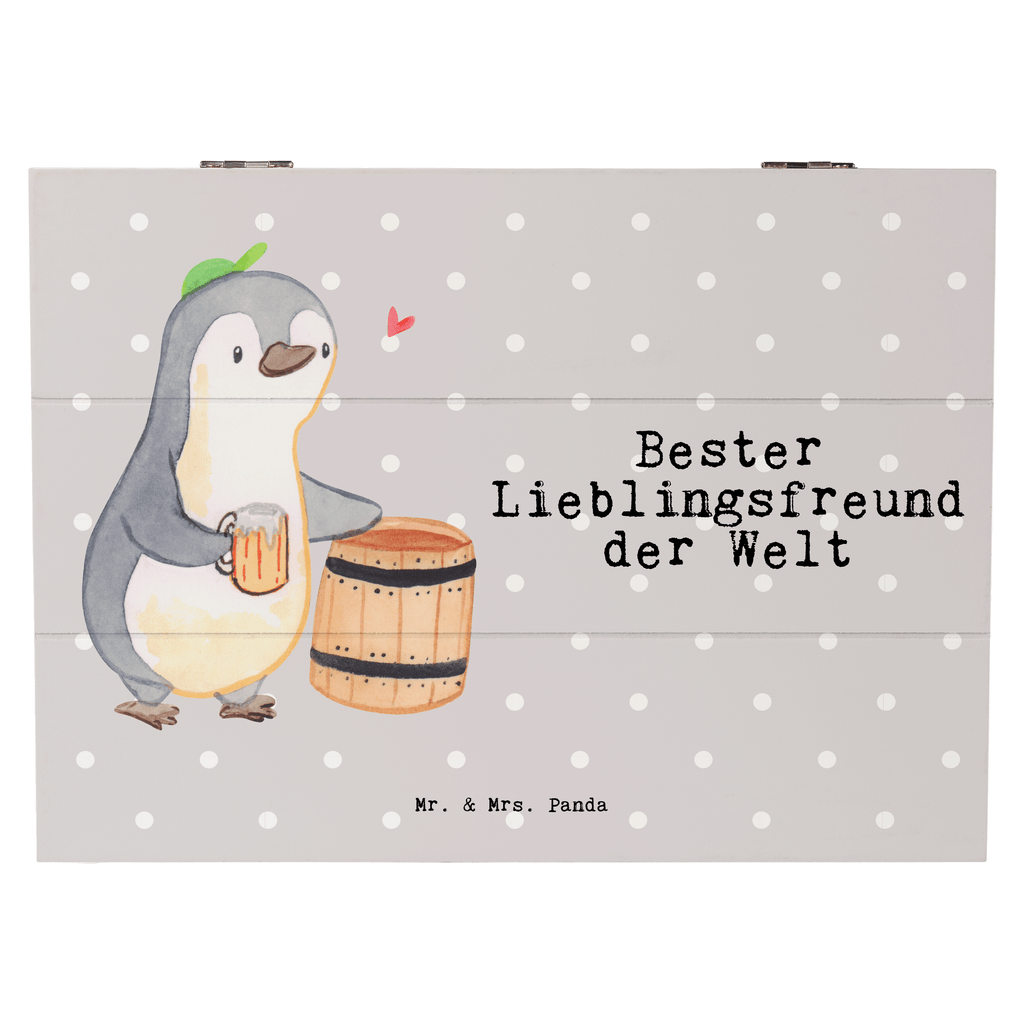 Holzkiste Pinguin Bester Lieblingsfreund der Welt Lieblingsfreund, Freund, Partner, Lieblingsmensch, Lieblings Mensch, Liebling, Partner, Bae, bester Freund, Liebe, Herz, Love Holzkiste, Kiste, Schatzkiste, Truhe, Schatulle, XXL,  Erinnerungsbox, Erinnerungskiste, Dekokiste, Aufbewahrungsbox  für, Dankeschön, Geschenk, Schenken, Geburtstag, Geburtstagsgeschenk, Geschenkidee, Danke, Bedanken, Mitbringsel, Freude machen, Geschenktipp