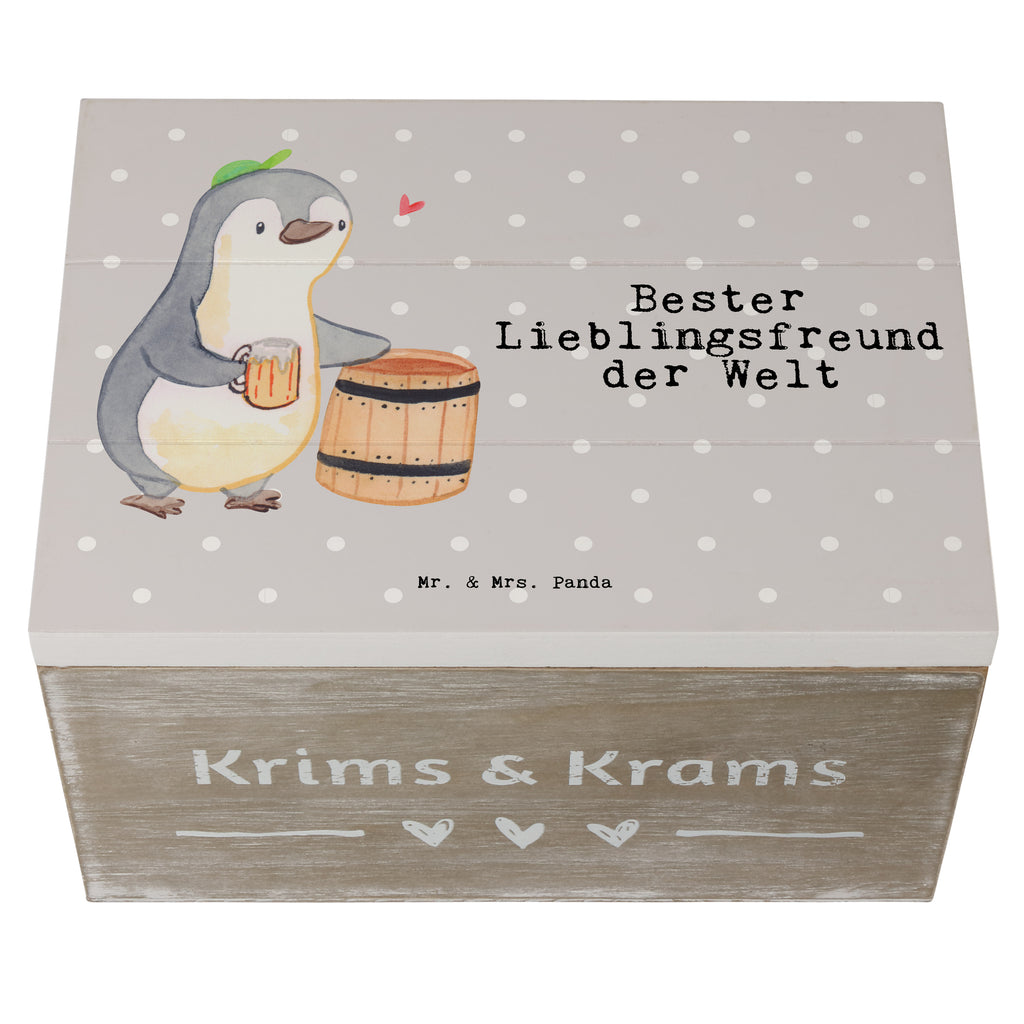 Holzkiste Pinguin Bester Lieblingsfreund der Welt Lieblingsfreund, Freund, Partner, Lieblingsmensch, Lieblings Mensch, Liebling, Partner, Bae, bester Freund, Liebe, Herz, Love Holzkiste, Kiste, Schatzkiste, Truhe, Schatulle, XXL,  Erinnerungsbox, Erinnerungskiste, Dekokiste, Aufbewahrungsbox  für, Dankeschön, Geschenk, Schenken, Geburtstag, Geburtstagsgeschenk, Geschenkidee, Danke, Bedanken, Mitbringsel, Freude machen, Geschenktipp