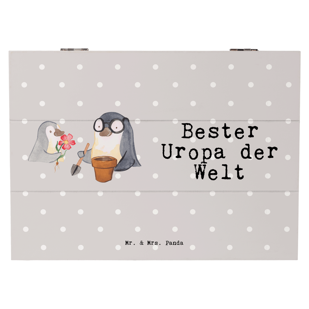 Holzkiste Pinguin Bester Uropa der Welt Uropa, Uhropa, Ur Opa, Urgroßeltern, Grossvater, Großvater, Opa, Opi. Großpapa, Großeltern, Enkel, Enkelin, Enkelkind, Geschenk, Geburtstag, Kleinigkeit, Oppa, Oppi, Bester, Mitbringsel, Uropa Mitbringsel Holzkiste, Kiste, Schatzkiste, Truhe, Schatulle, XXL,  Erinnerungsbox, Erinnerungskiste, Dekokiste, Aufbewahrungsbox  für, Dankeschön, Geschenk, Schenken, Geburtstag, Geburtstagsgeschenk, Geschenkidee, Danke, Bedanken, Mitbringsel, Freude machen, Geschenktipp