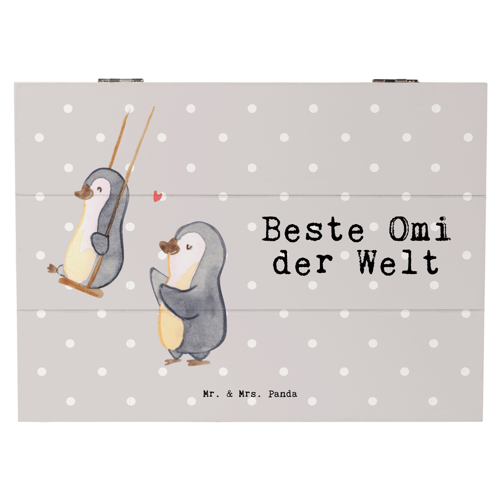 Holzkiste Pinguin Beste Omi der Welt Großmutter, Oma, Omi, Großpapa, Großmama, Enkel, Enkelin, Enkelkind, Geschenk, Geburtstag, Kleinigkeit, Ommi, Omma, Bester, Mitbringsel Holzkiste, Kiste, Schatzkiste, Truhe, Schatulle, XXL,  Erinnerungsbox, Erinnerungskiste, Dekokiste, Aufbewahrungsbox  für, Dankeschön, Geschenk, Schenken, Geburtstag, Geburtstagsgeschenk, Geschenkidee, Danke, Bedanken, Mitbringsel, Freude machen, Geschenktipp