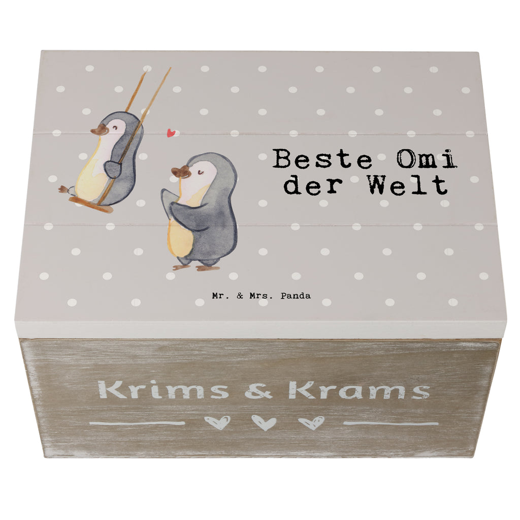 Holzkiste Pinguin Beste Omi der Welt Großmutter, Oma, Omi, Großpapa, Großmama, Enkel, Enkelin, Enkelkind, Geschenk, Geburtstag, Kleinigkeit, Ommi, Omma, Bester, Mitbringsel Holzkiste, Kiste, Schatzkiste, Truhe, Schatulle, XXL,  Erinnerungsbox, Erinnerungskiste, Dekokiste, Aufbewahrungsbox  für, Dankeschön, Geschenk, Schenken, Geburtstag, Geburtstagsgeschenk, Geschenkidee, Danke, Bedanken, Mitbringsel, Freude machen, Geschenktipp