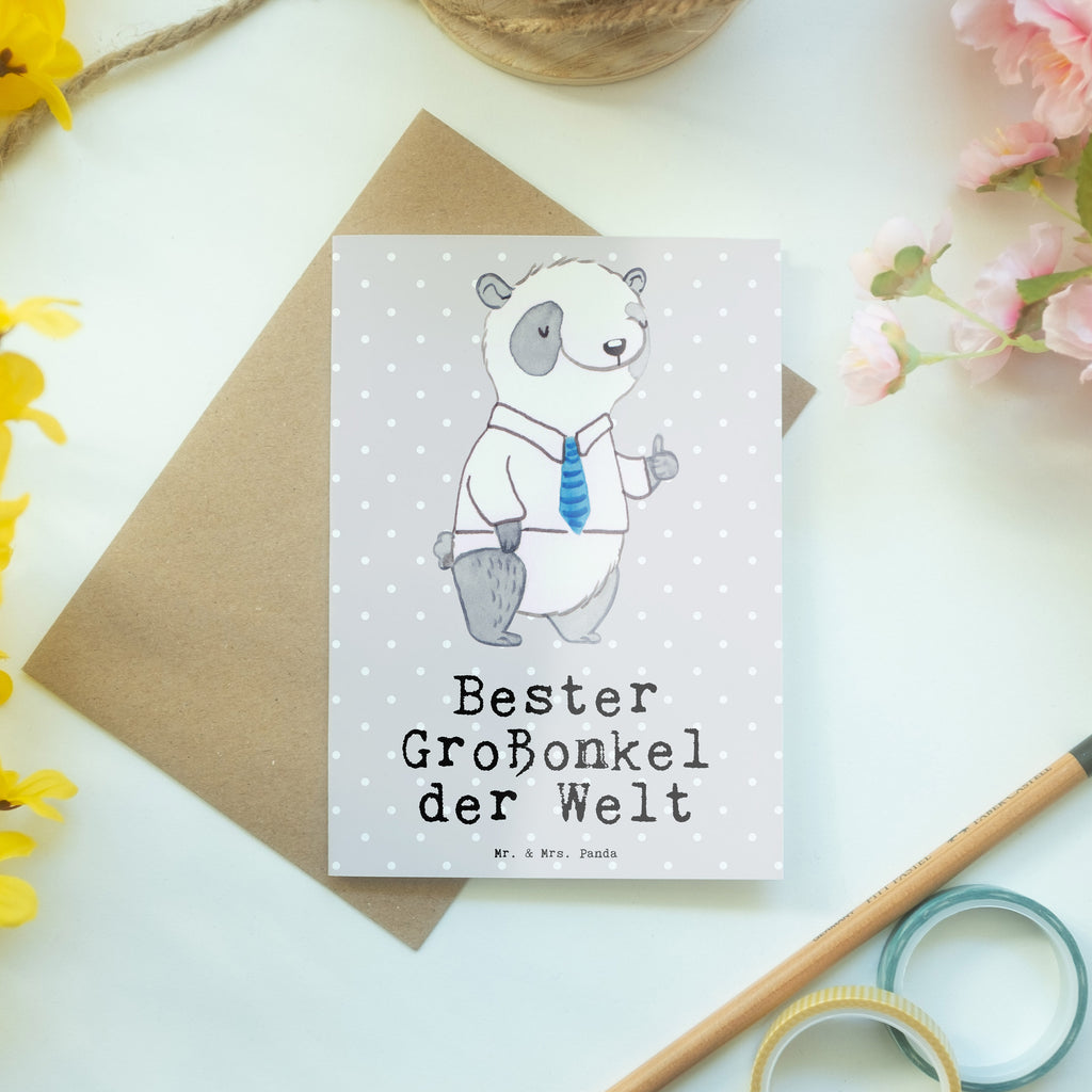 Grußkarte Panda Bester Großonkel der Welt Klappkarte, Einladungskarte, Glückwunschkarte, Hochzeitskarte, Geburtstagskarte, Karte, für, Dankeschön, Geschenk, Schenken, Geburtstag, Geburtstagsgeschenk, Geschenkidee, Danke, Bedanken, Mitbringsel, Freude machen, Geschenktipp, Großonkel, Onkel