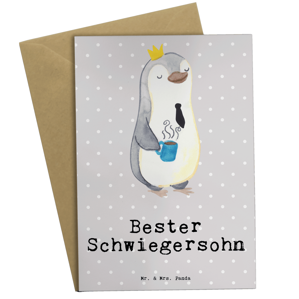 Grußkarte Pinguin Bester Schwiegersohn Klappkarte, Einladungskarte, Glückwunschkarte, Hochzeitskarte, Geburtstagskarte, Karte, für, Dankeschön, Geschenk, Schenken, Geburtstag, Geburtstagsgeschenk, Geschenkidee, Danke, Bedanken, Mitbringsel, Freude machen, Geschenktipp, Schwiegersohn, Tochter, Ehefrau des Sohns, Frau, angeheiratet, Hochzeit, Heirat