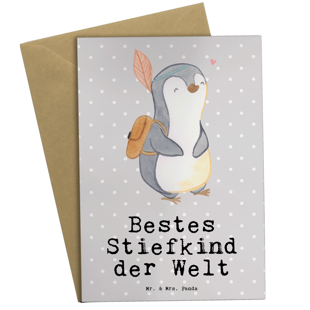 Grußkarte Pinguin Bestes Stiefkind der Welt Klappkarte, Einladungskarte, Glückwunschkarte, Hochzeitskarte, Geburtstagskarte, Karte, für, Dankeschön, Geschenk, Schenken, Geburtstag, Geburtstagsgeschenk, Geschenkidee, Danke, Bedanken, Mitbringsel, Freude machen, Geschenktipp, Stiefkind, angeheiratet, Kinder, Kind, Kid, Kids, Kiddy, Bestes, Tochter, Sohn, Nachwuchs, Geburt, Liebling, Taufe