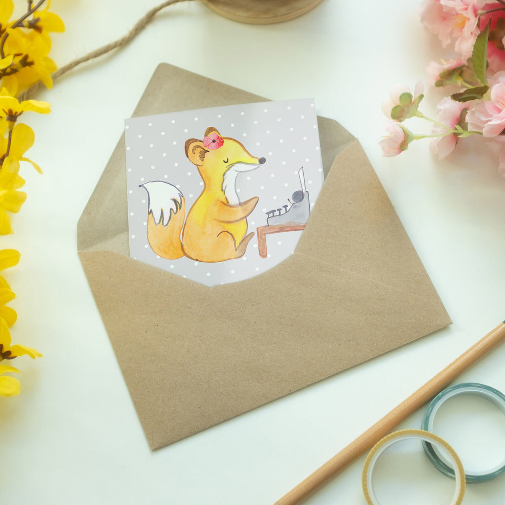 Grußkarte Fuchs Beste Kollegin der Welt Klappkarte, Einladungskarte, Glückwunschkarte, Hochzeitskarte, Geburtstagskarte, Karte, für, Dankeschön, Geschenk, Schenken, Geburtstag, Geburtstagsgeschenk, Geschenkidee, Danke, Bedanken, Mitbringsel, Freude machen, Geschenktipp, Arbeitskollegin, Kollegin, Freundin, Büro, Abschiedsgeschenk, Ruhestand, Arbeit, Mitarbeiterin, Berufsgenossin, Beruf