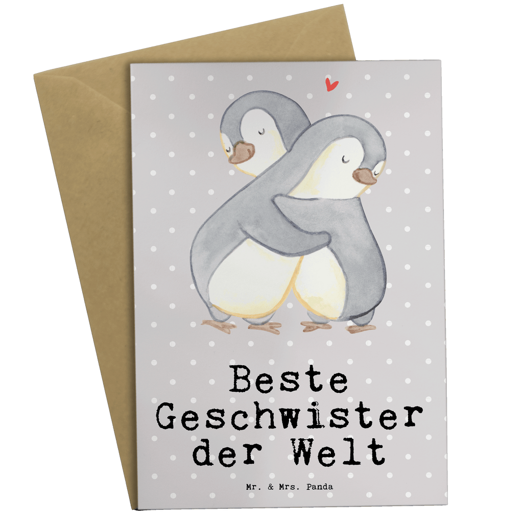 Grußkarte Pinguin Beste Geschwister der Welt Klappkarte, Einladungskarte, Glückwunschkarte, Hochzeitskarte, Geburtstagskarte, Karte, für, Dankeschön, Geschenk, Schenken, Geburtstag, Geburtstagsgeschenk, Geschenkidee, Danke, Bedanken, Mitbringsel, Freude machen, Geschenktipp, Geschwister, Geschwisterchen, Bruder, Schwester, Schwestern, Brüder, Familie, Nachwuchs